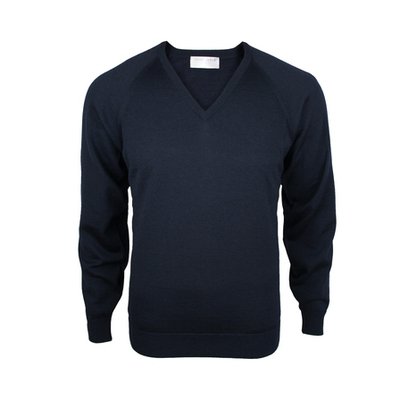 Silverdale Merino V Neck Jersey-mens-Sparrows