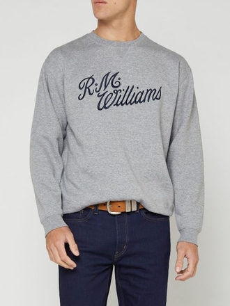 R.M Williams Script Crew Neck Sweat-mens-Sparrows