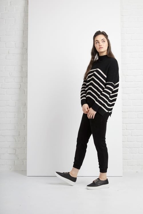 Siren Stripe Detail Jumper-womenswear-Sparrows