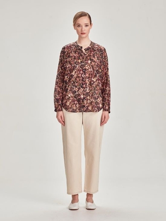 Caroline Sills Stencil Print Shirt-womenswear-Sparrows