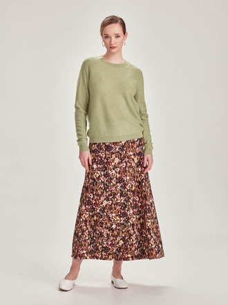 Caroline Sills Neve Print Skirt-womenswear-Sparrows