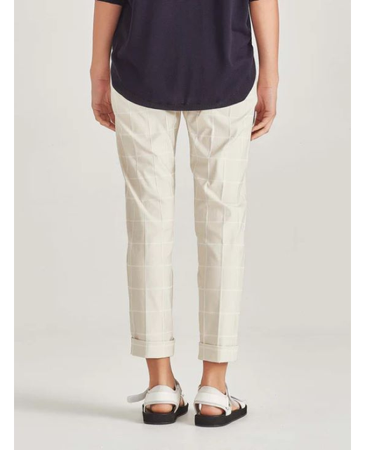Sills Chalk Check Cuffed Hepburn