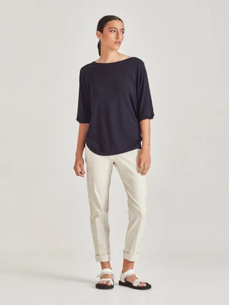 Sills Chalk Check Cuffed Hepburn-womenswear-Sparrows