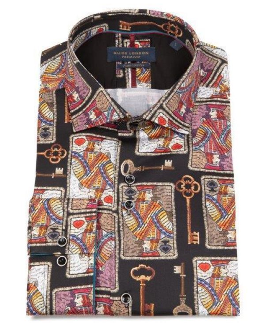 Guide London Long Sleeve Shirt MensShirts Sparrows W24 Guide London