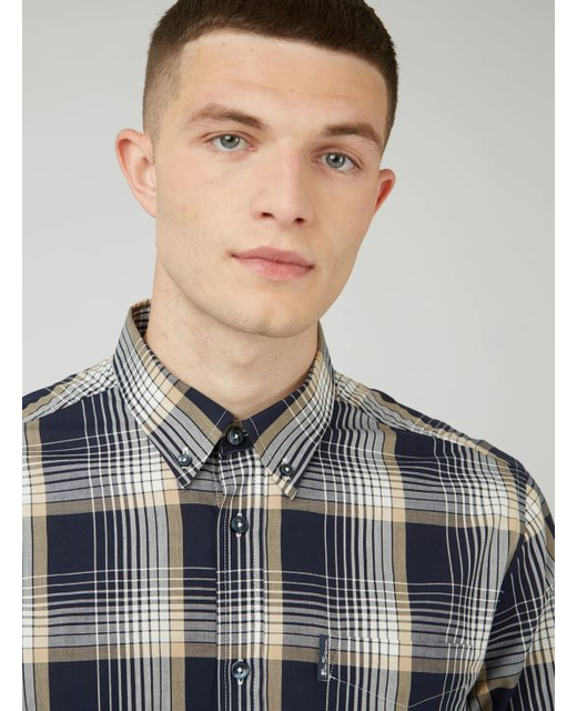 B. Sherman L/S Linear Check Shirt