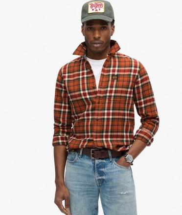Superdry Lumberjack L/S Shirt-mens-Sparrows