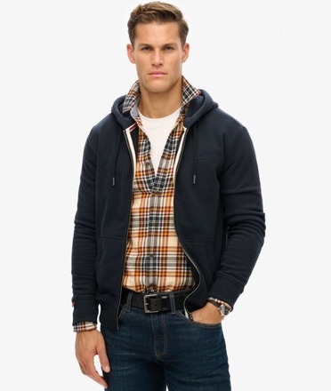 Superdry Essential Logo Zip Hoodie-mens-Sparrows