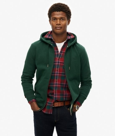 Superdry Essential Logo Zip Hoodie-mens-Sparrows