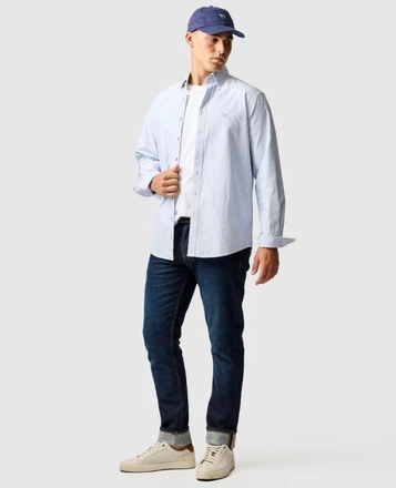 Rodd&Gunn Oxford Stripe 4 L/S Shirt-mens-Sparrows
