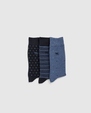 Rodd&Gunn Seacliff 3 Pack Socks-mens-Sparrows