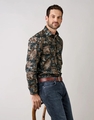 Rembrandt Sinatra Rose Print Shirt
