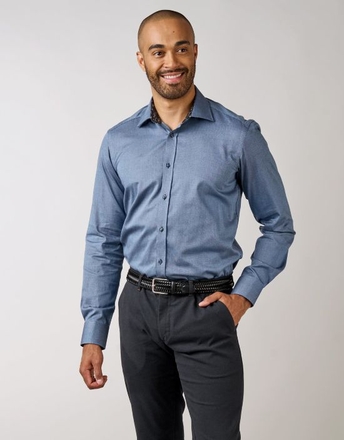 Rembrandt Barbican Textured Shirt-mens-Sparrows