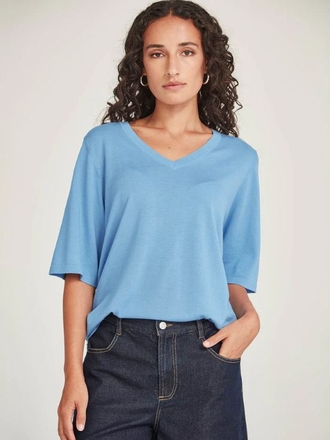 Sills Vera V Knit Tee-womenswear-Sparrows