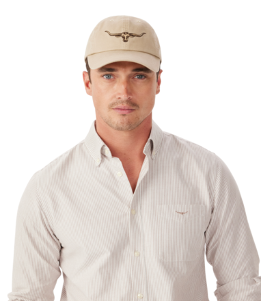 R.M Williams Longhorn Twill Cap-mens-Sparrows