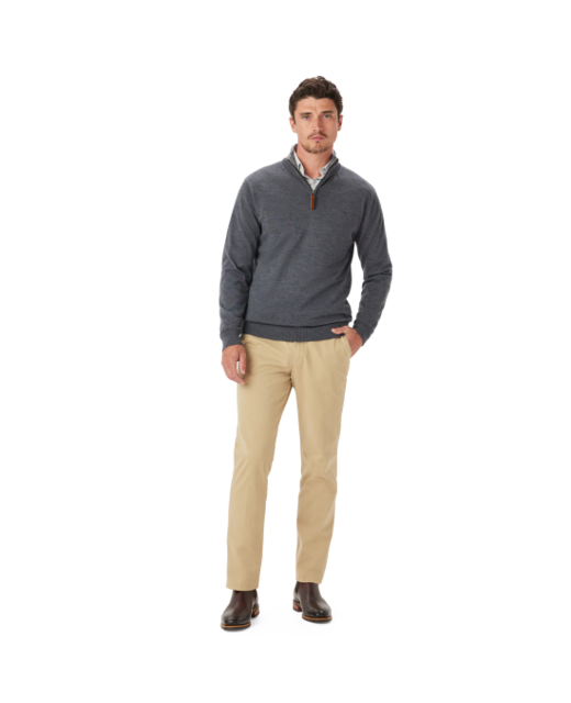 R.M.Williams Ernest 1/4 Zip Merino Knit
