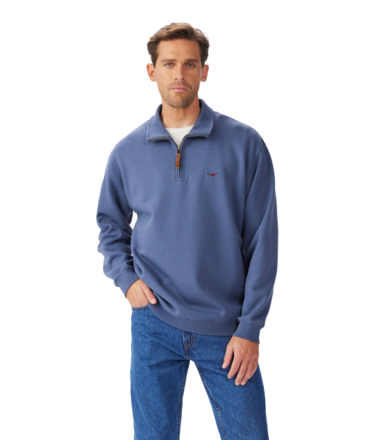 R.M Williams Mulyungarie 1/4 Zip Sweatshirt-mens-Sparrows