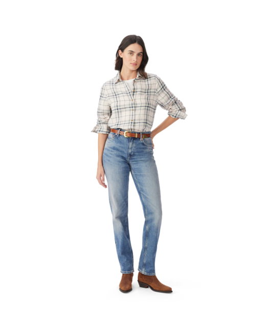 R.M Williams Olney Check Linen Shirt