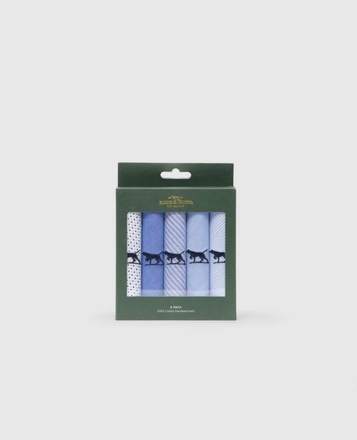 Rodd&Gunn Gunner Handkerchief 5 Pack-mens-Sparrows