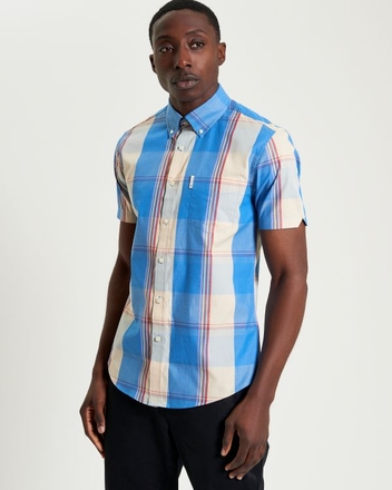 B.Sherman Overcheck S/S Shirt-mens-Sparrows