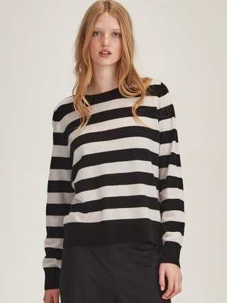 Caroline Sills Elanor Striped Cashmere-womenswear-Sparrows