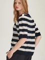 Caroline Sills Emi Striped Cashmere Tee
