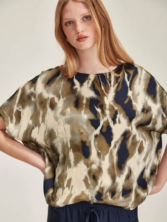 Caroline Sills Gabbie Print Top -womenswear-Sparrows