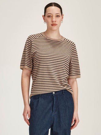 Sills Cecilia Stripe Knit Tee-womenswear-Sparrows