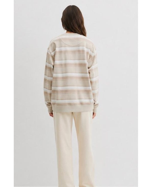 Country Road Striped Logo Sweatshirt