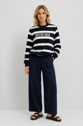 Country Road Stripe Heritage Sweat-womenswear-Sparrows