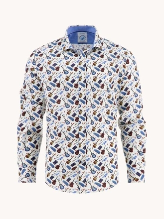Fish Named Fred Guitar Shirt-mens-Sparrows