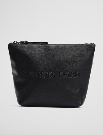 Country Road Branded Detail Tri Cosmetic Bag-womenswear-Sparrows