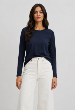 Country Road LS Slub Tee-womenswear-Sparrows