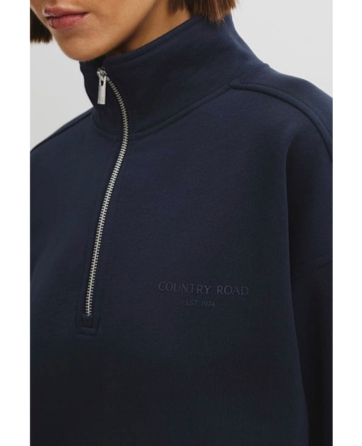 Country Road Zip Neck Sweat