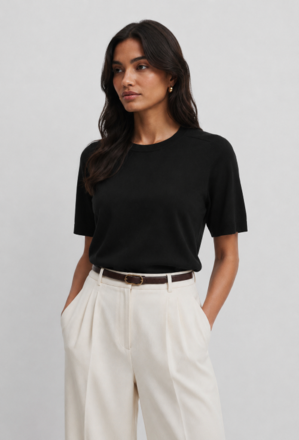 Country Road Cashmere Blend Tee-womenswear-Sparrows