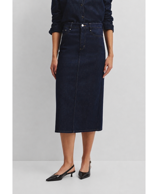 Country Road Denim Midi Skirt