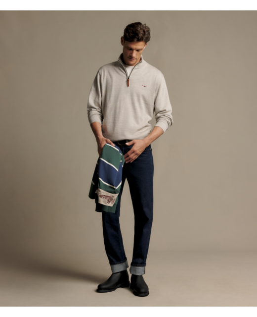 R.M. Williams Ernest Qtr Zip Knit 