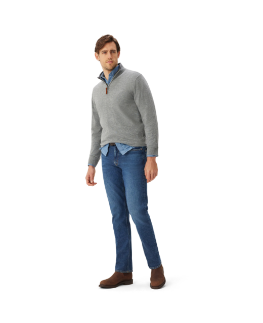 R.M. Williams Ernest Qtr Zip Knit 
