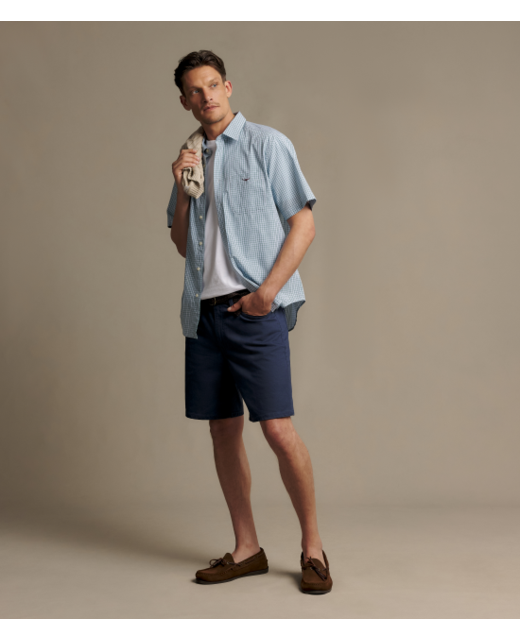 R.M. Williams Quinn Poplin Check SS Shirt