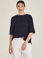 Caroline Sills Crinkle Knit Tee
