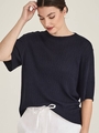 Caroline Sills Crinkle Knit Tee