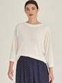 Caroline Sills Crinkle Boatneck 