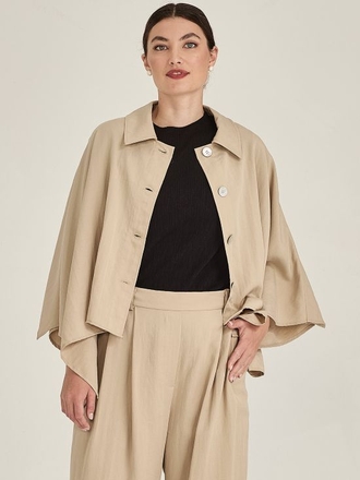 Caroline Sills Abby Cape Jacket-womenswear-Sparrows
