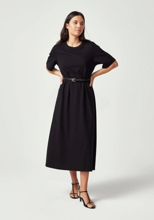 Untouched World Nero Dress-womenswear-Sparrows