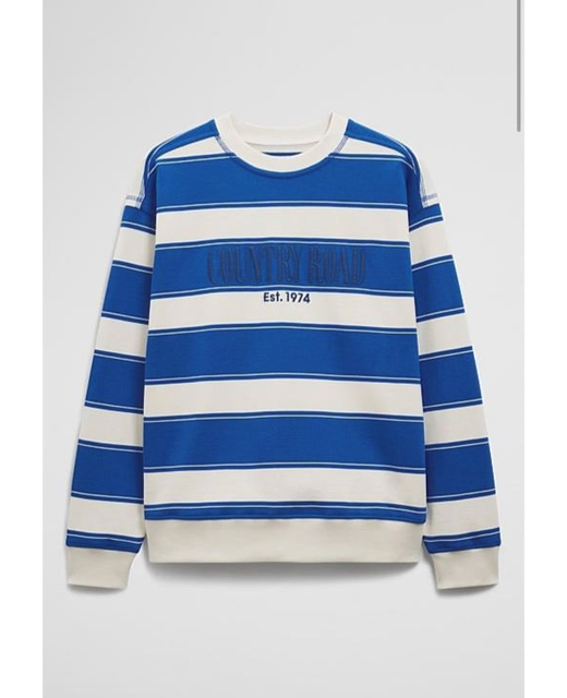 Country Road Stripe Logo Sweat