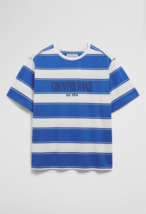 Country Road Stripe T-Shirt-womenswear-Sparrows