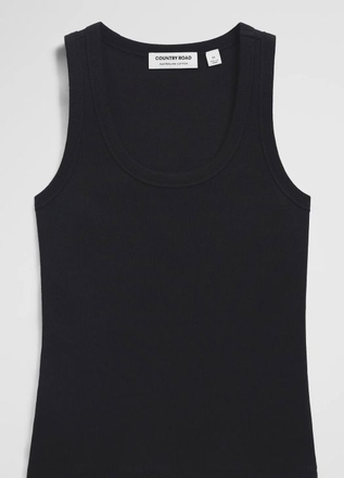 Country Road Scoop Neck Rib Tank-womenswear-Sparrows