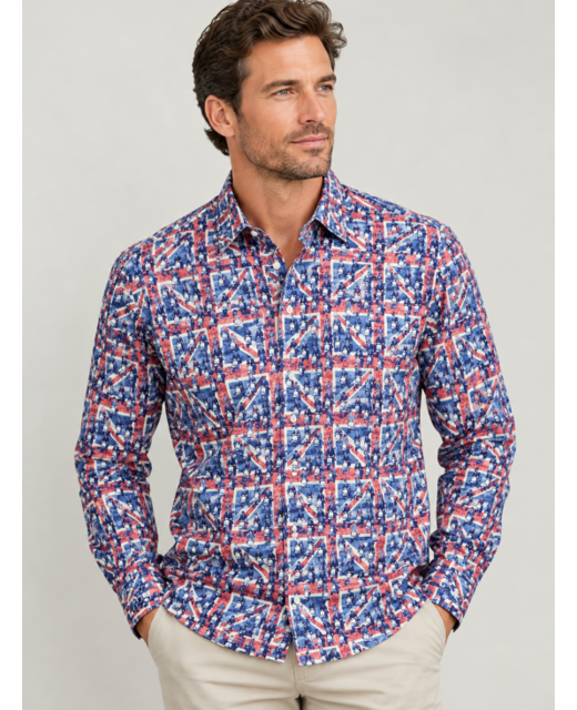 English Laundry Union Jack Shirt