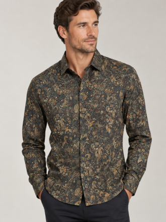 English Laundry Paisley Shirt -mens-Sparrows